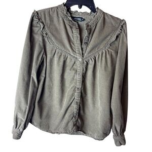 Monoprix Corduroy Blouse Top